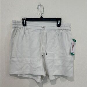 White Drawstring Shorts